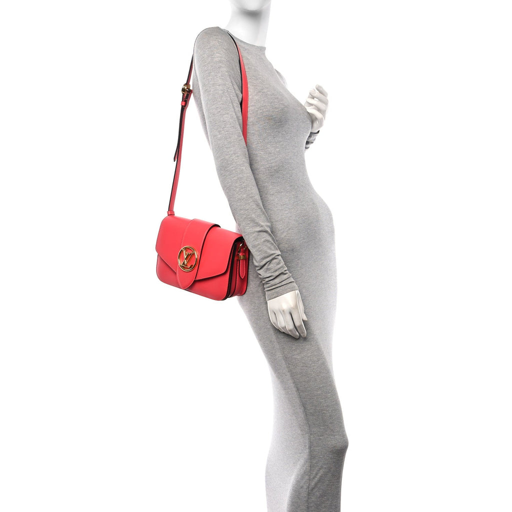 Smooth Calfskin LV Pont 9 Dahlia