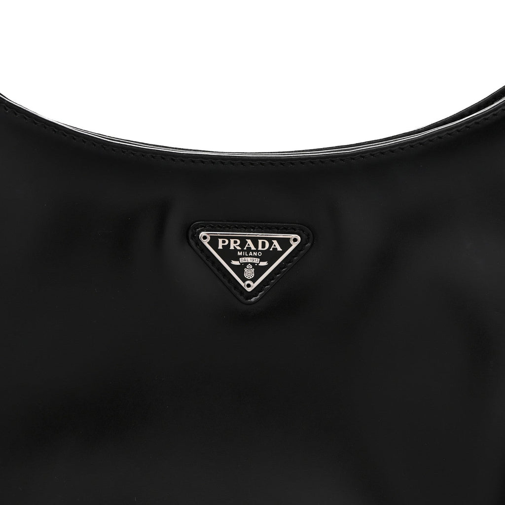 Spazzolato Cleo Shoulder Bag Black