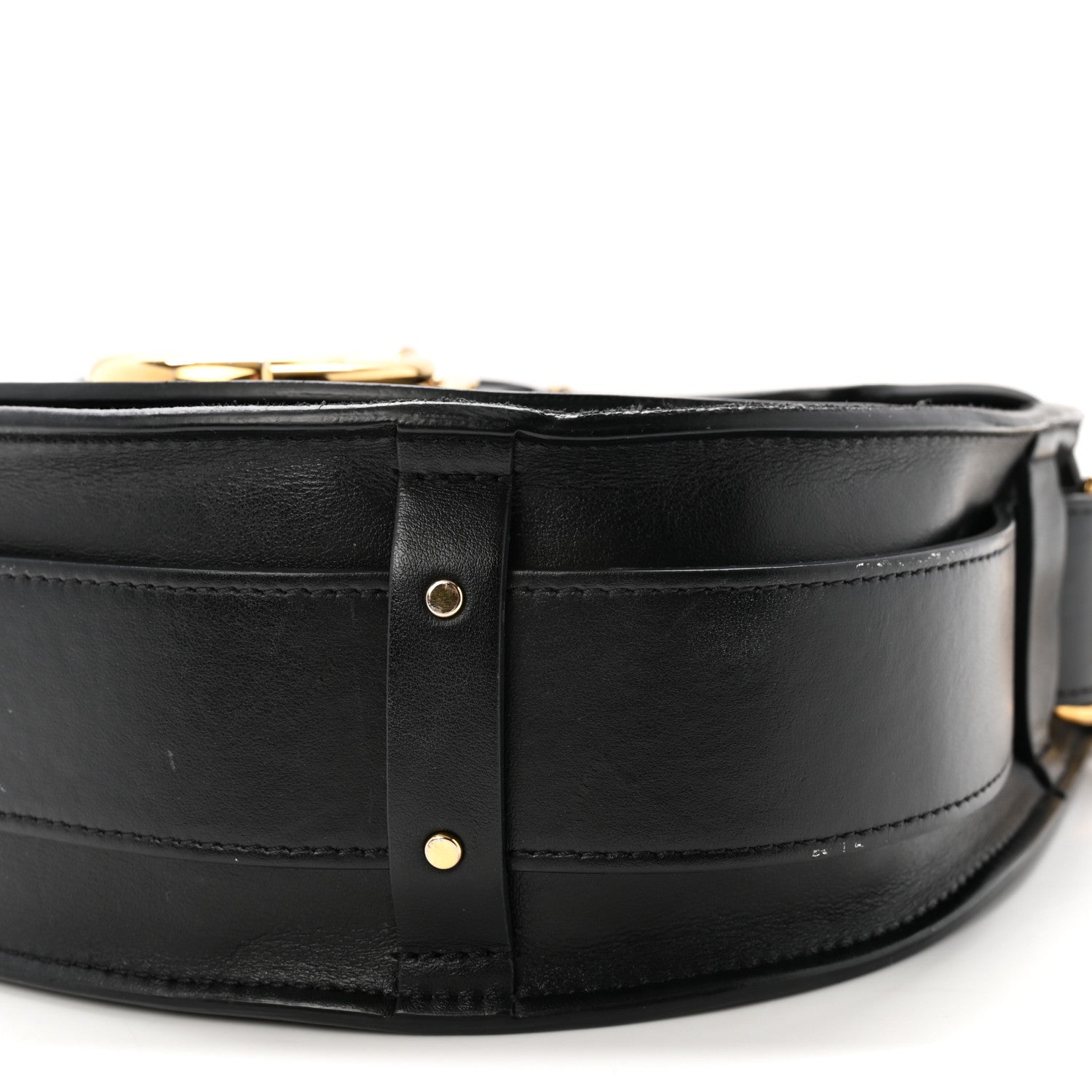Calfskin Suede Large Tess Bag Black