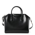Shiny Lord Calfskin Small Antigona Black