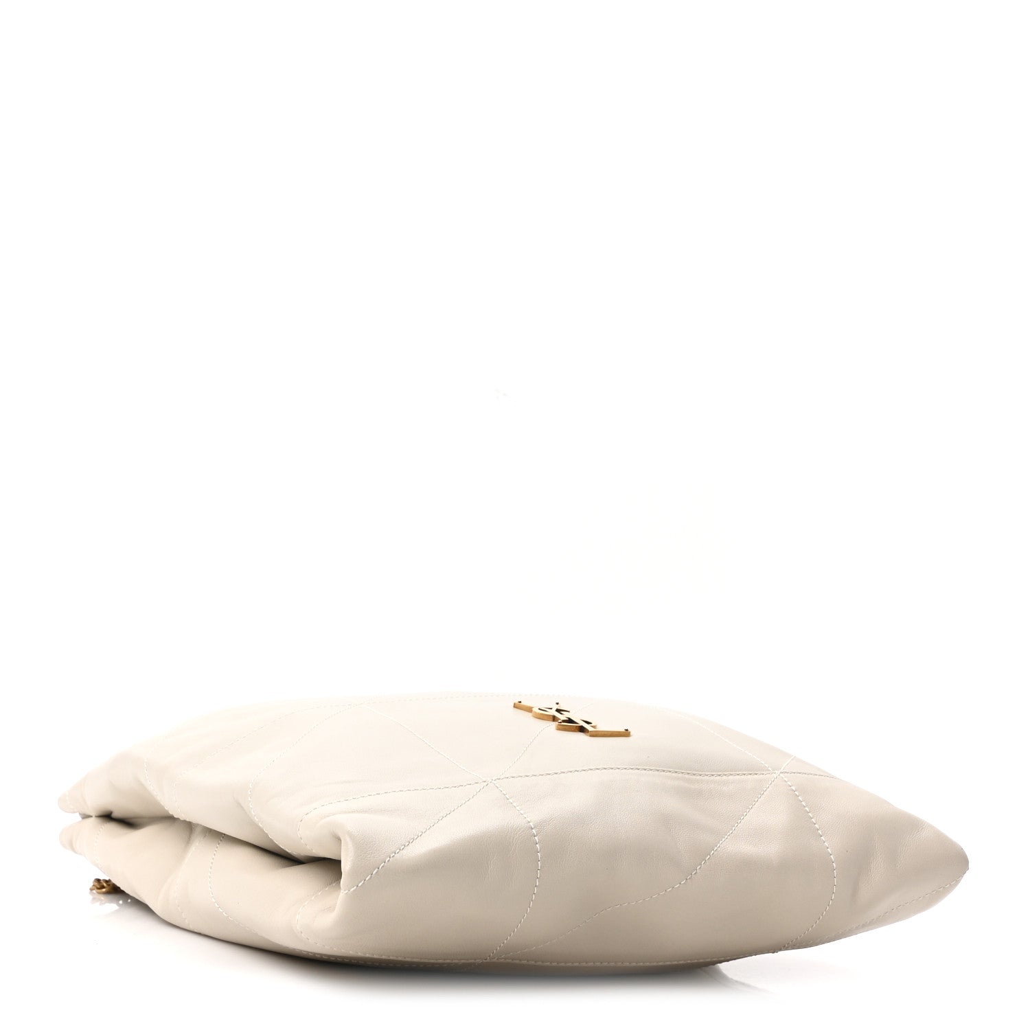Lambskin Matelasse Monogram Medium Jamie 4.3 Pochon Crema Soft