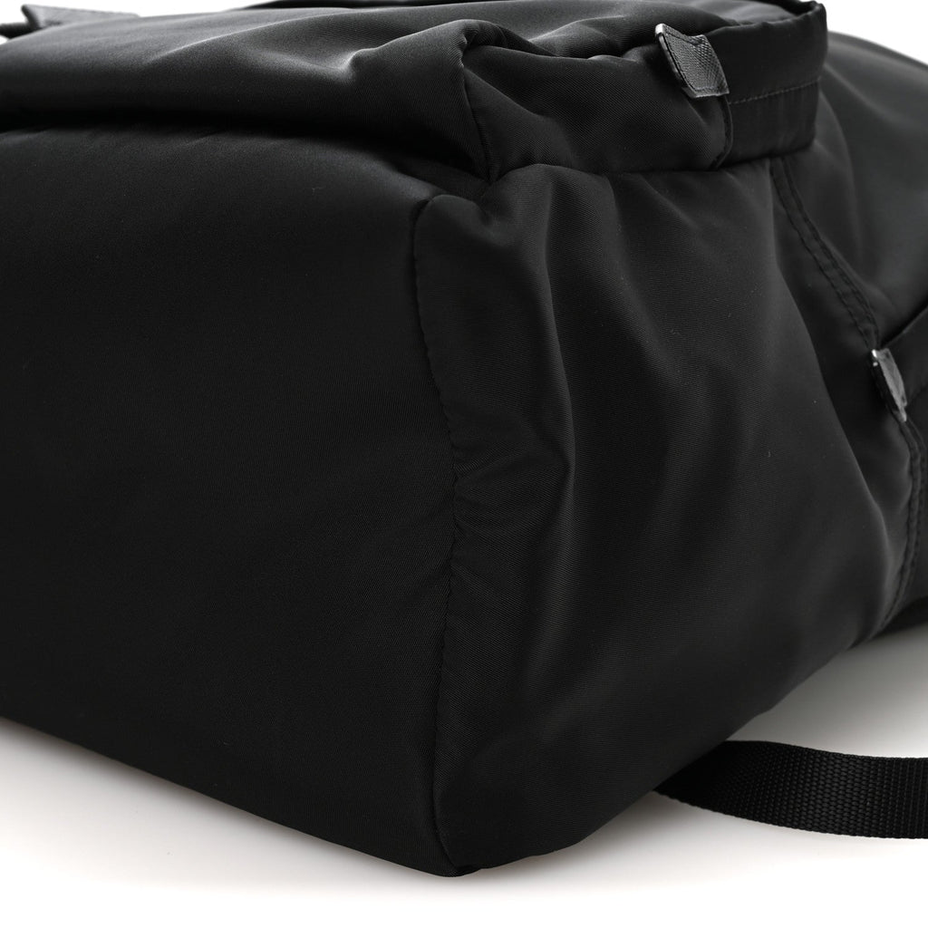 Tessuto Nylon Saffiano Day Backpack Black