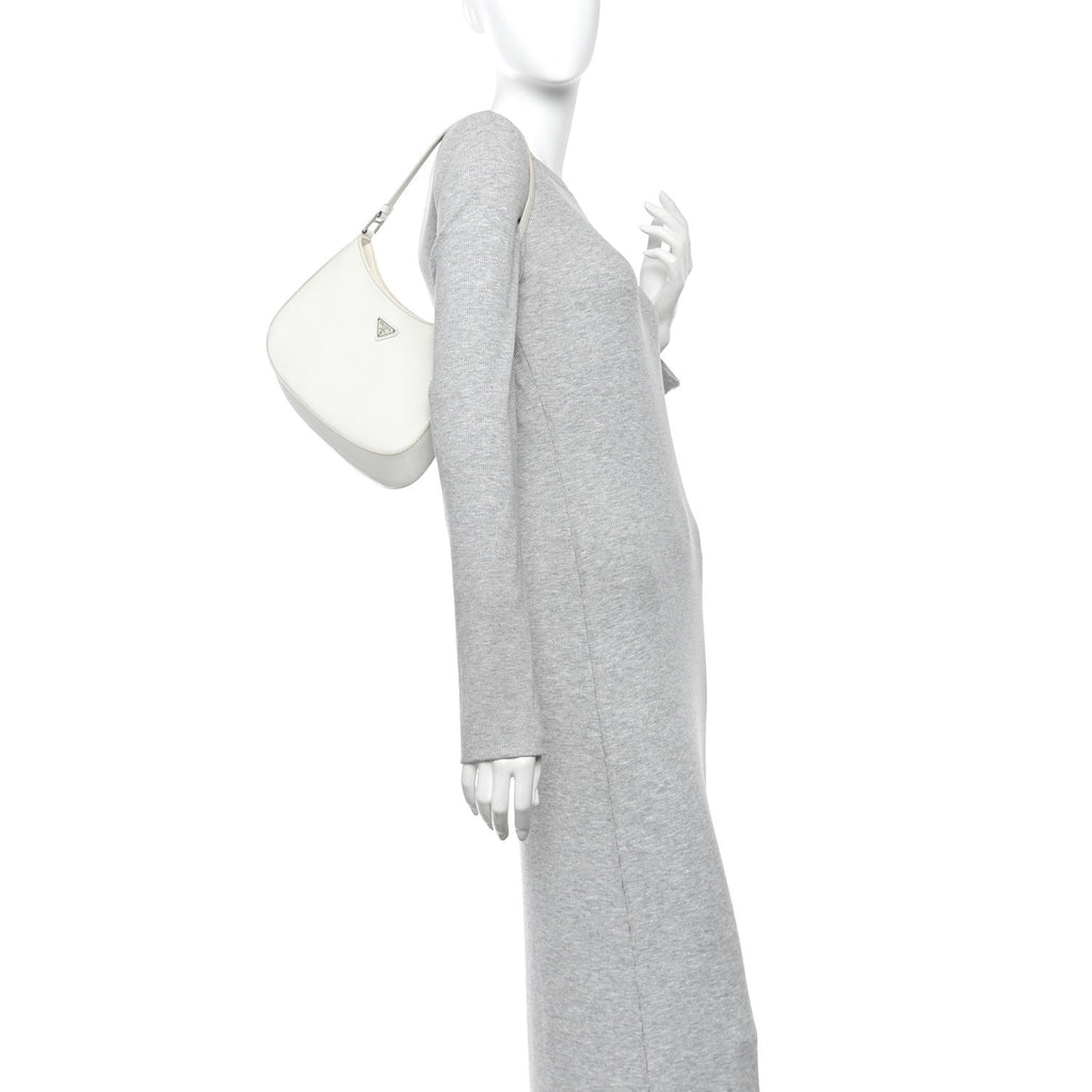 Spazzolato Cleo Shoulder Bag White