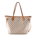 Damier Azur Neo Neverfull MM Rose Ballerine