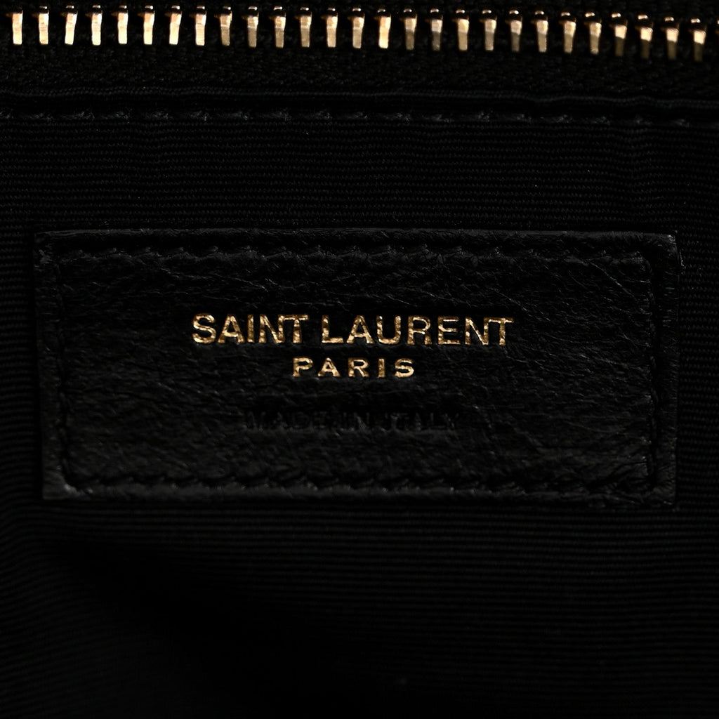 Lambskin Quilted Maxi Icare Shopping Tote Black