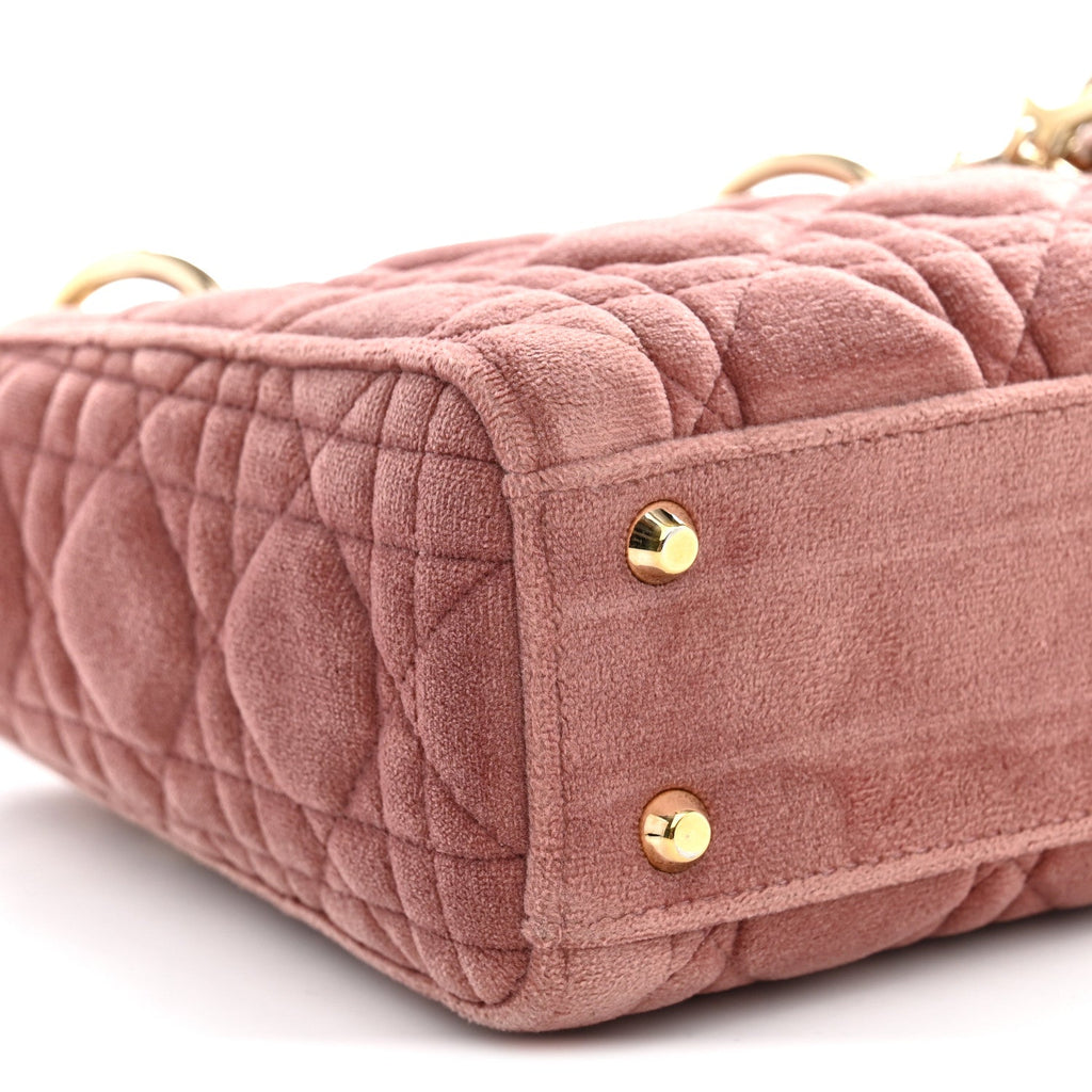 Velvet Mini Lady Dior Pink