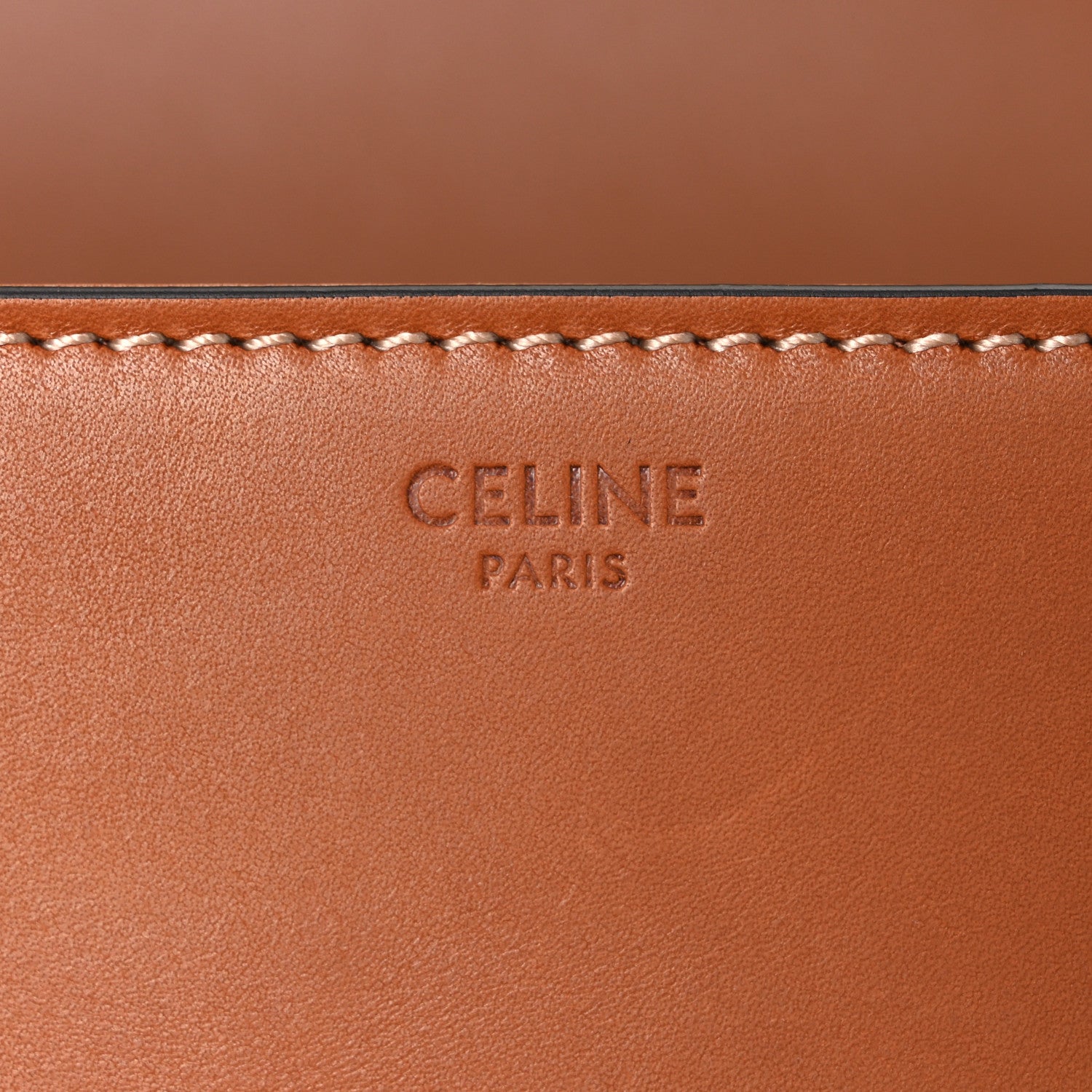 Natural Calfskin Medium Triomphe Tan