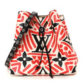 Monogram Giant Crafty NeoNoe MM Creme Rouge Black