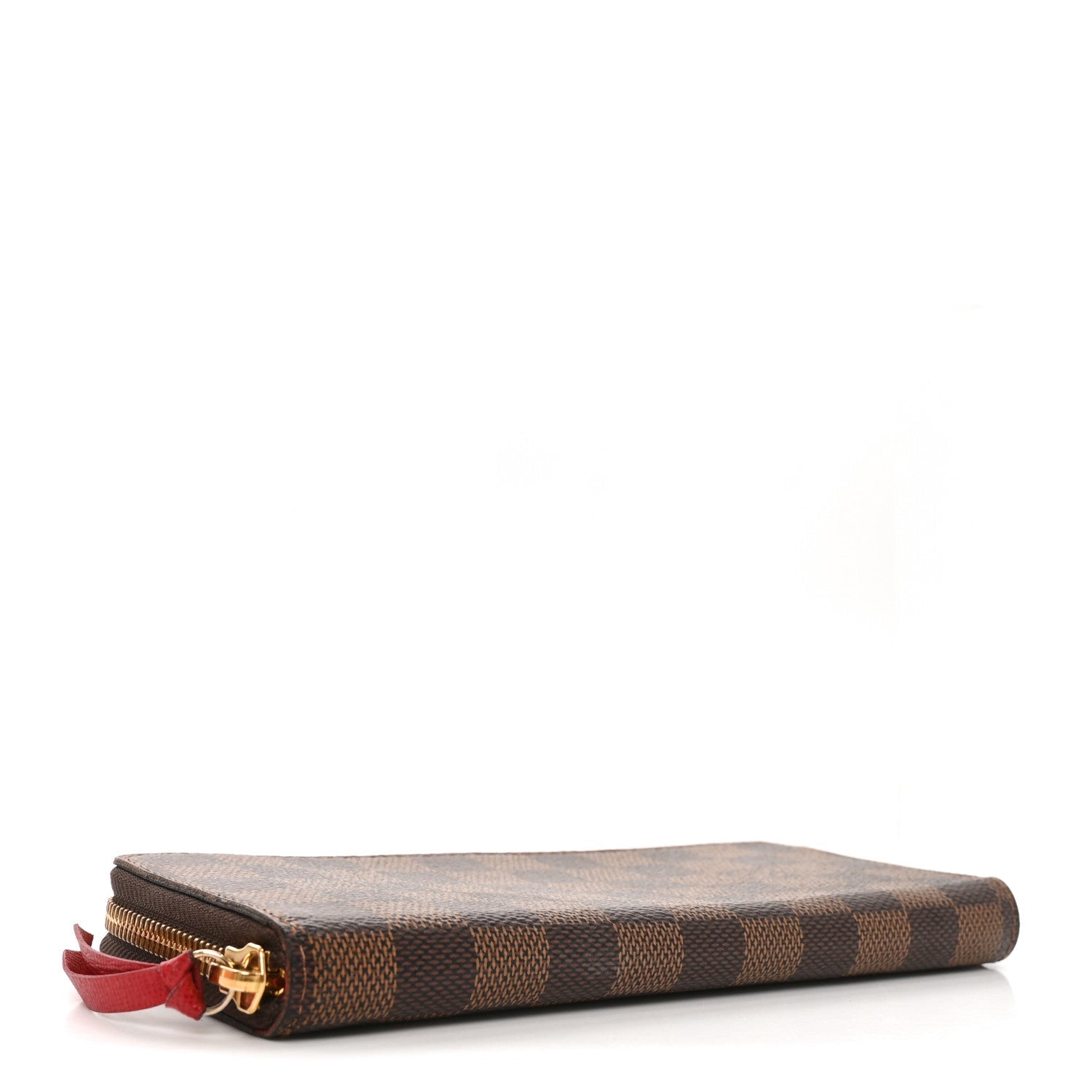 Damier Ebene Clemence Wallet Cherry