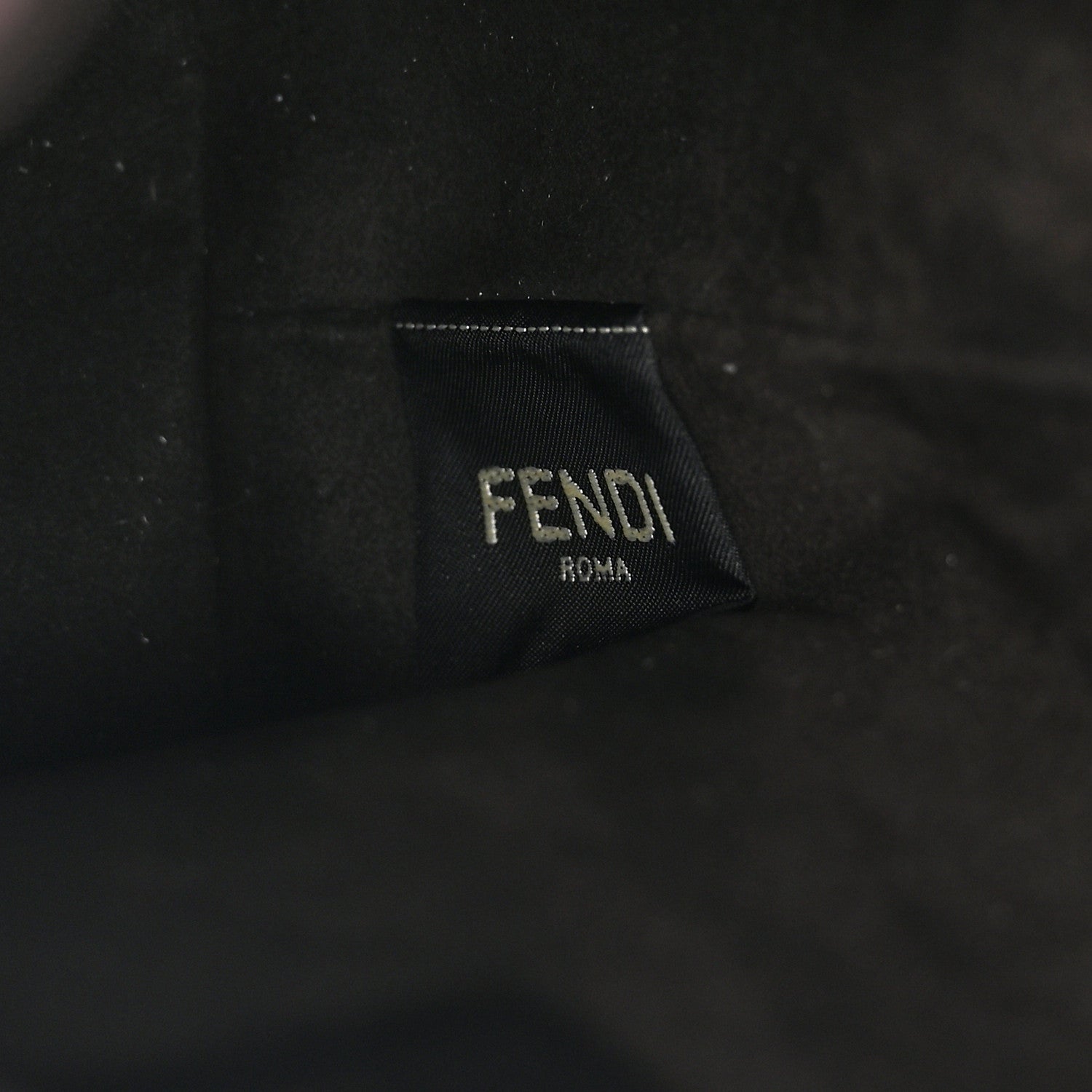Chenille Vitello F is Fendi Micro FF Mini Mon Tresor Bucket Bag Rosso Roma