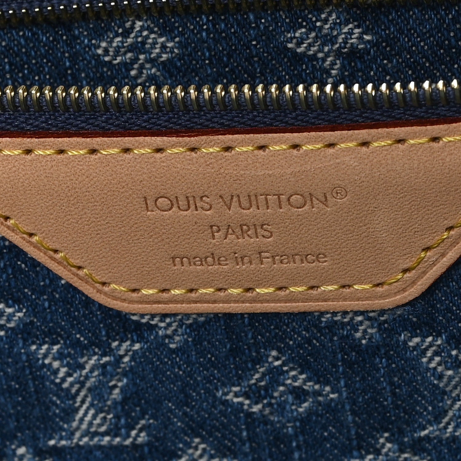 Monogram Denim Neo Neverfull MM Blue