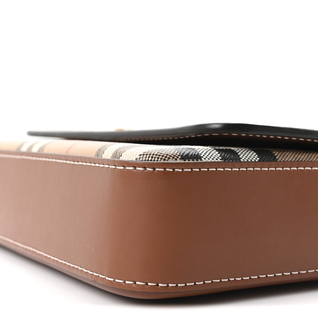 Calfskin Vintage Check New Hampshire Bag Archive Beige Tan