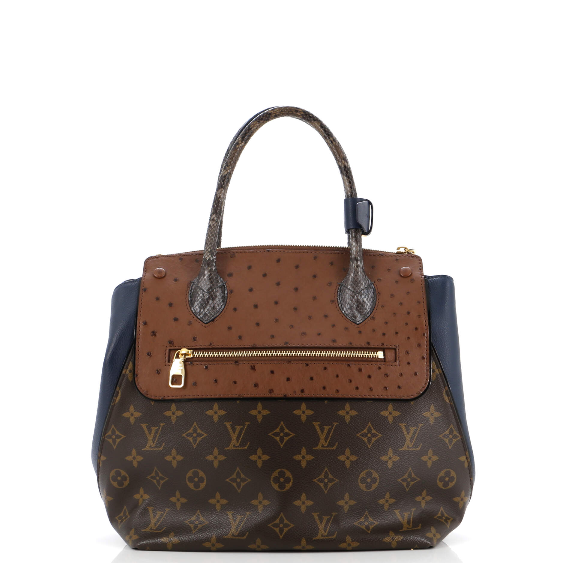 Louis Vuitton Majestueux Tote Monogram Canvas and Exotics MM