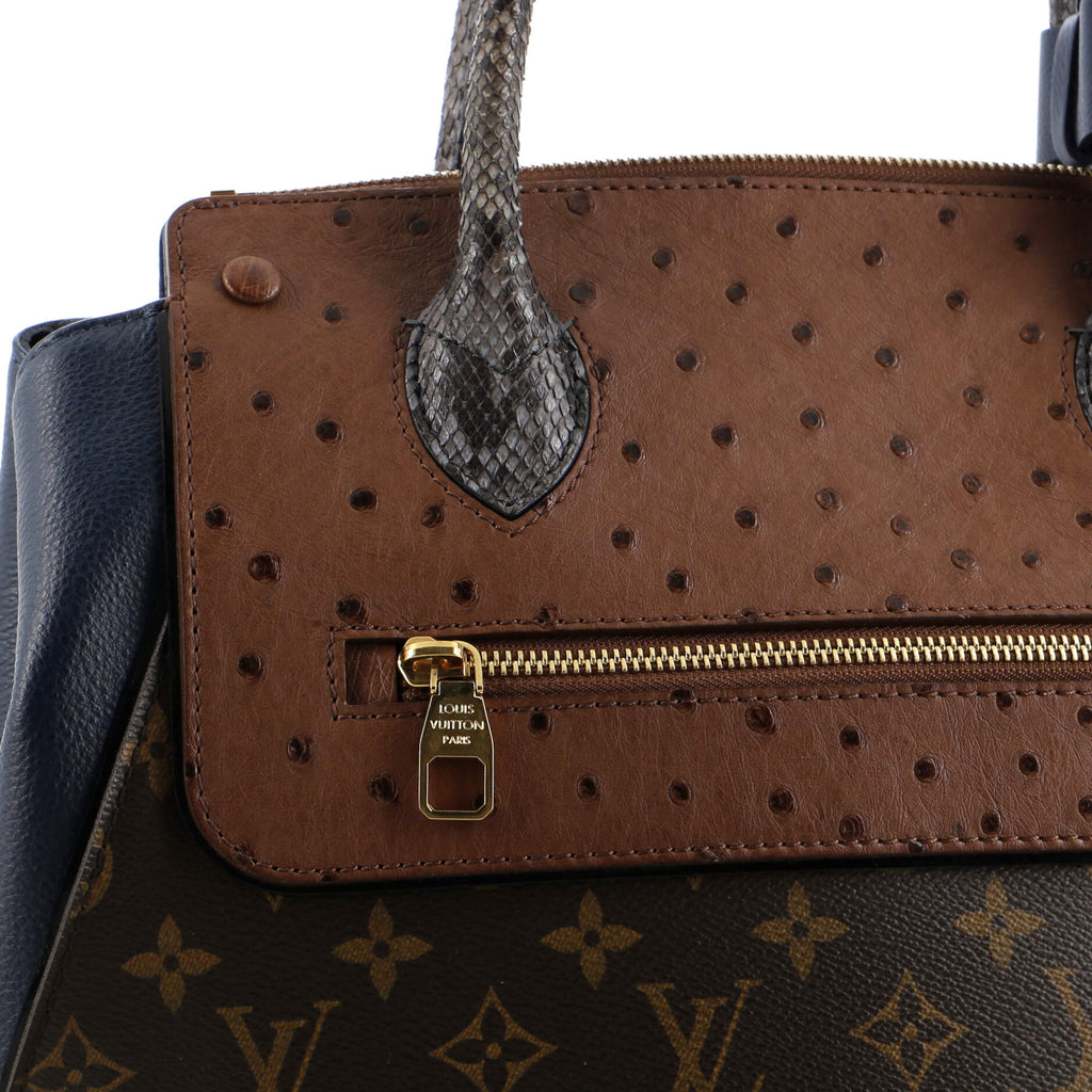 Louis Vuitton Majestueux Tote Monogram Canvas and Exotics MM