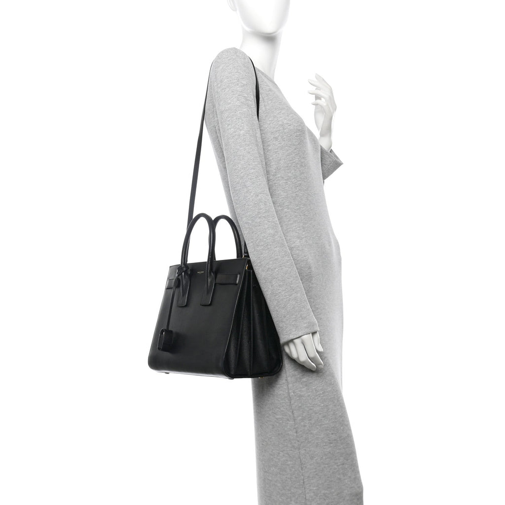 Calfskin Small Sac De Jour Black Black