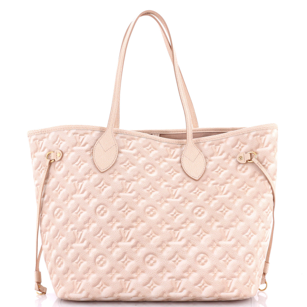 Louis Vuitton Neverfull NM Tote Stardust Monogram Empreinte Leather MM