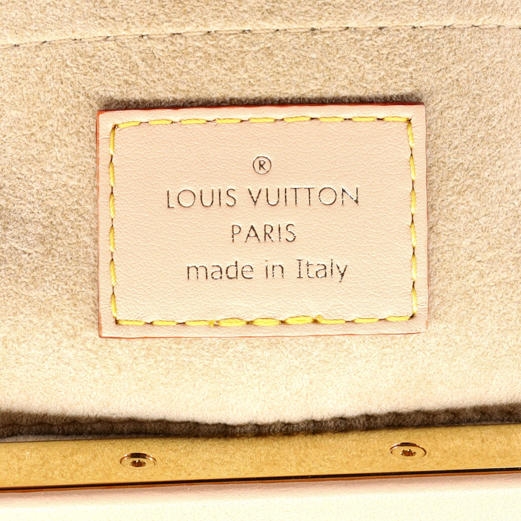 Louis Vuitton Monogram Top Handle Frame Clutch Monogram Canvas