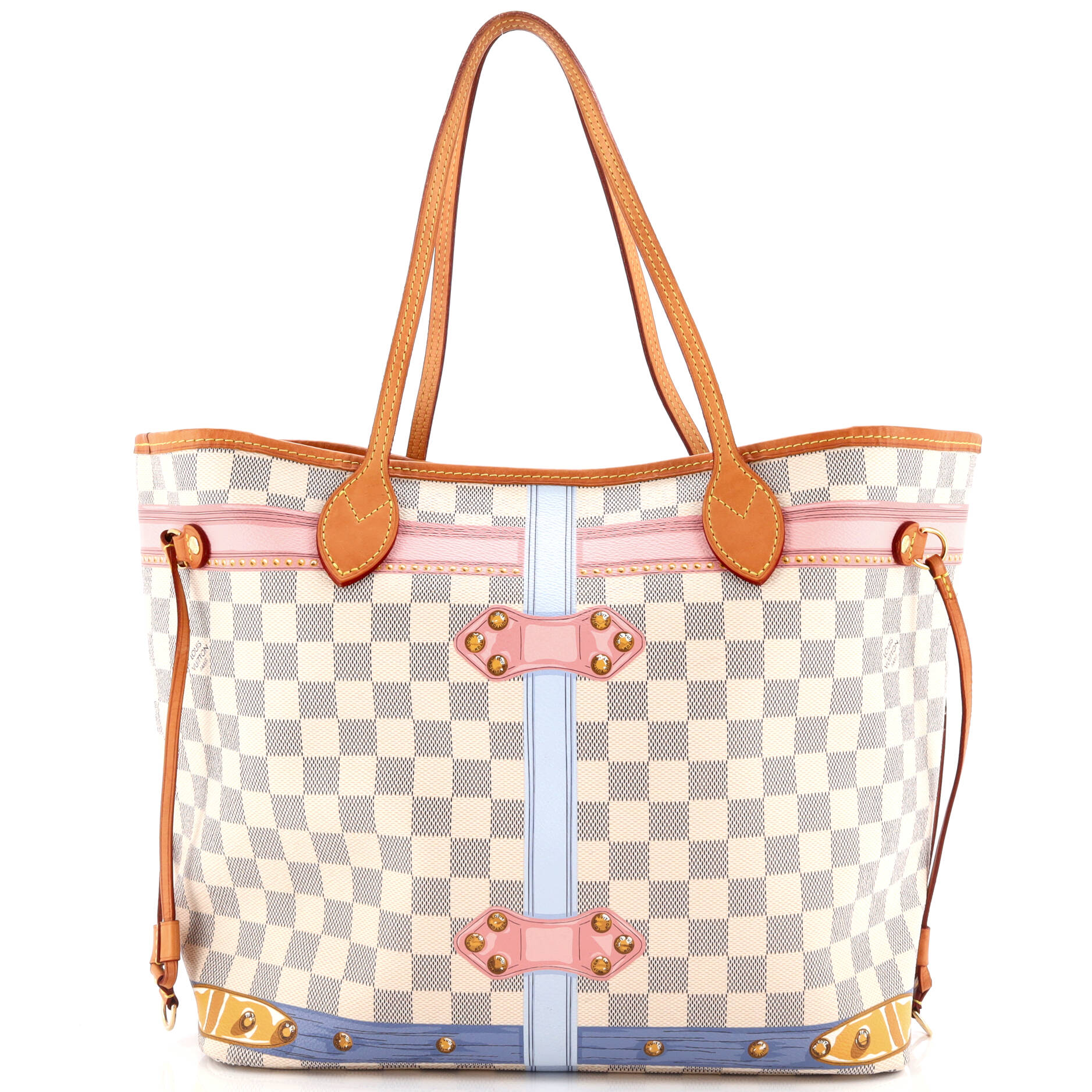Louis Vuitton Neverfull NM Tote Limited Edition Damier Summer Trunks MM