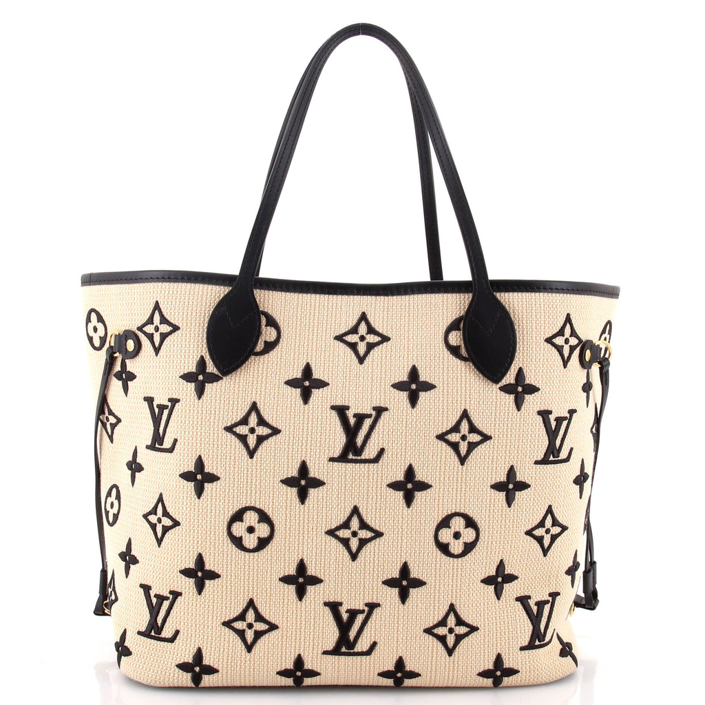 Louis Vuitton Neverfull NM Tote Monogram Giant Embroidered Cotton MM