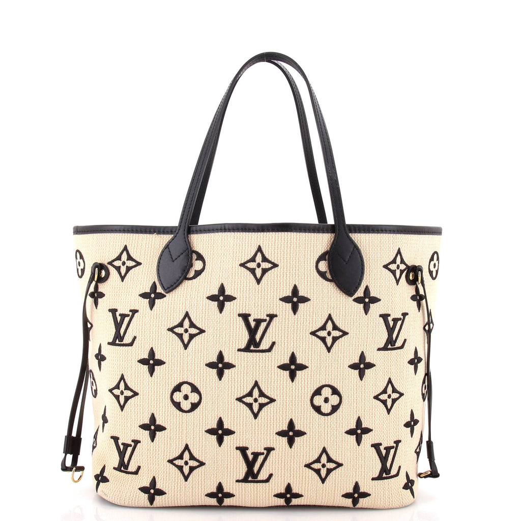 Louis Vuitton Neverfull NM Tote Monogram Giant Embroidered Cotton MM
