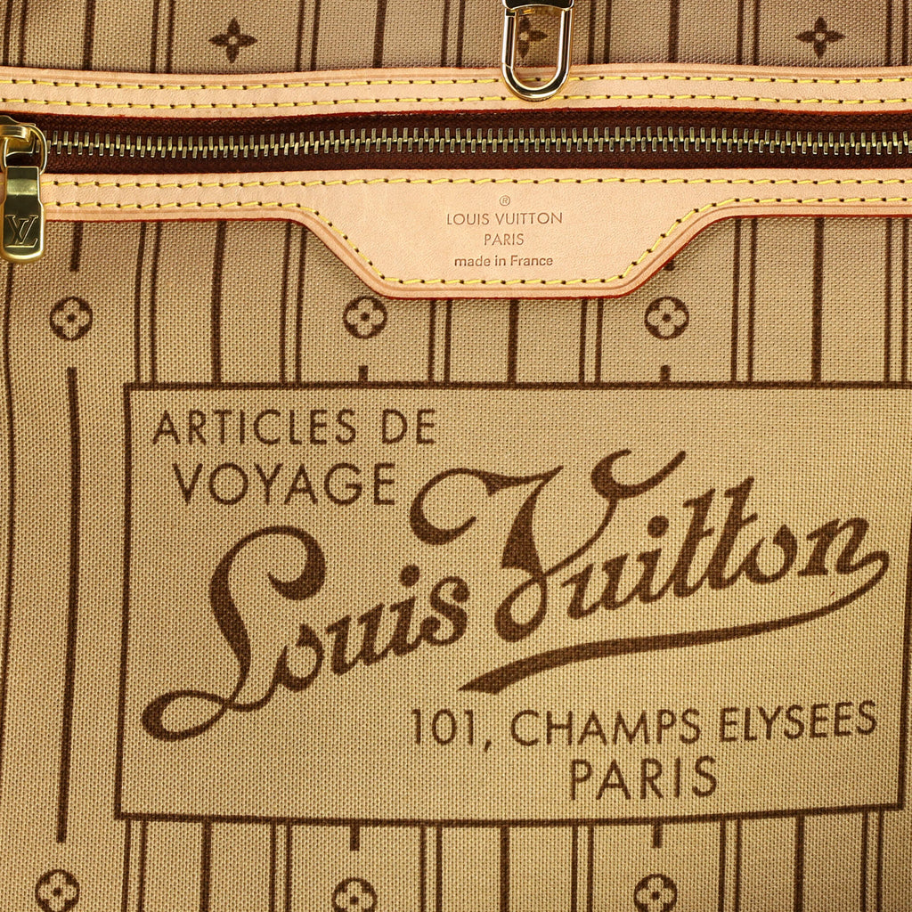 Louis Vuitton Neverfull Tote Monogram Canvas MM