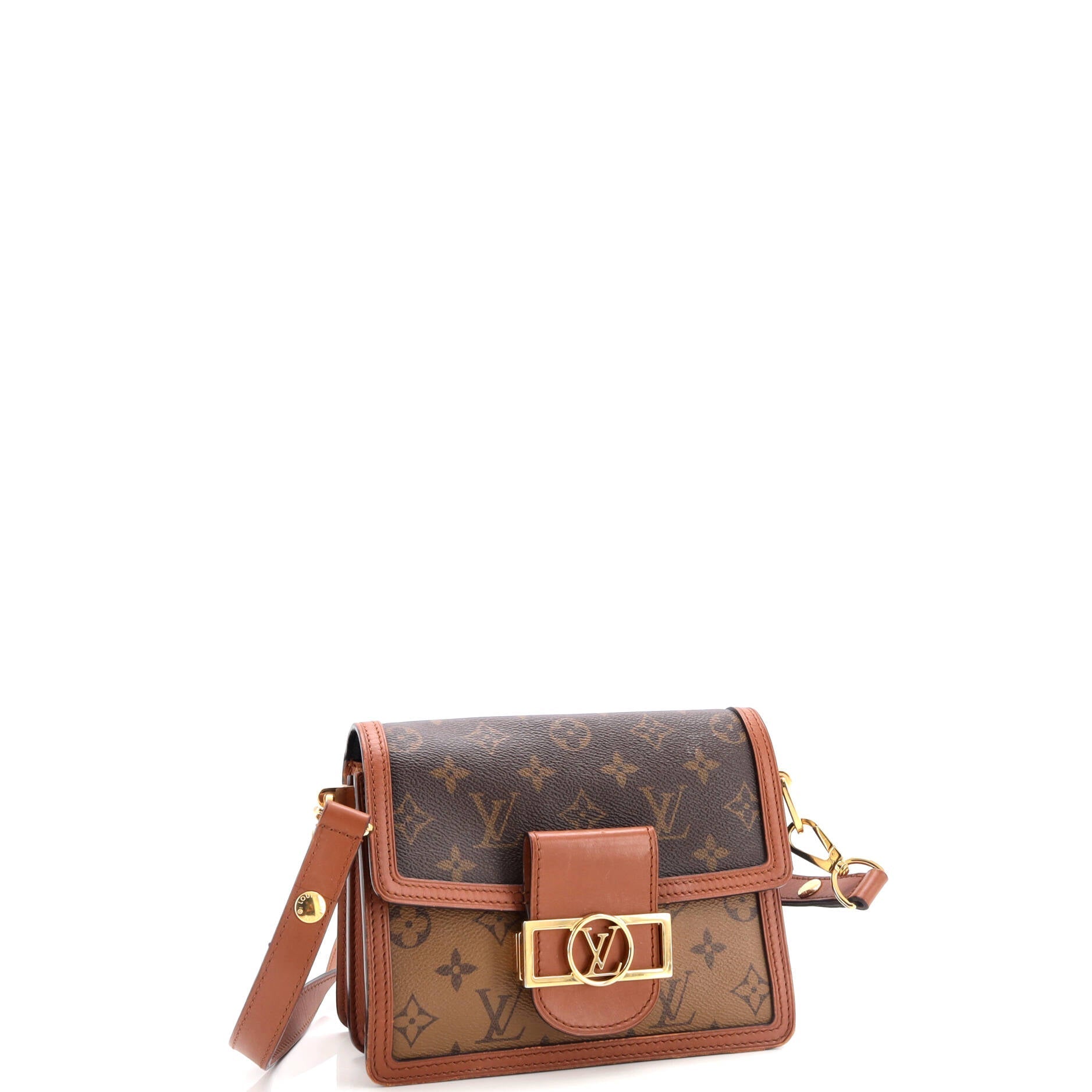 Louis Vuitton Dauphine Shoulder Bag Reverse Monogram Canvas Mini