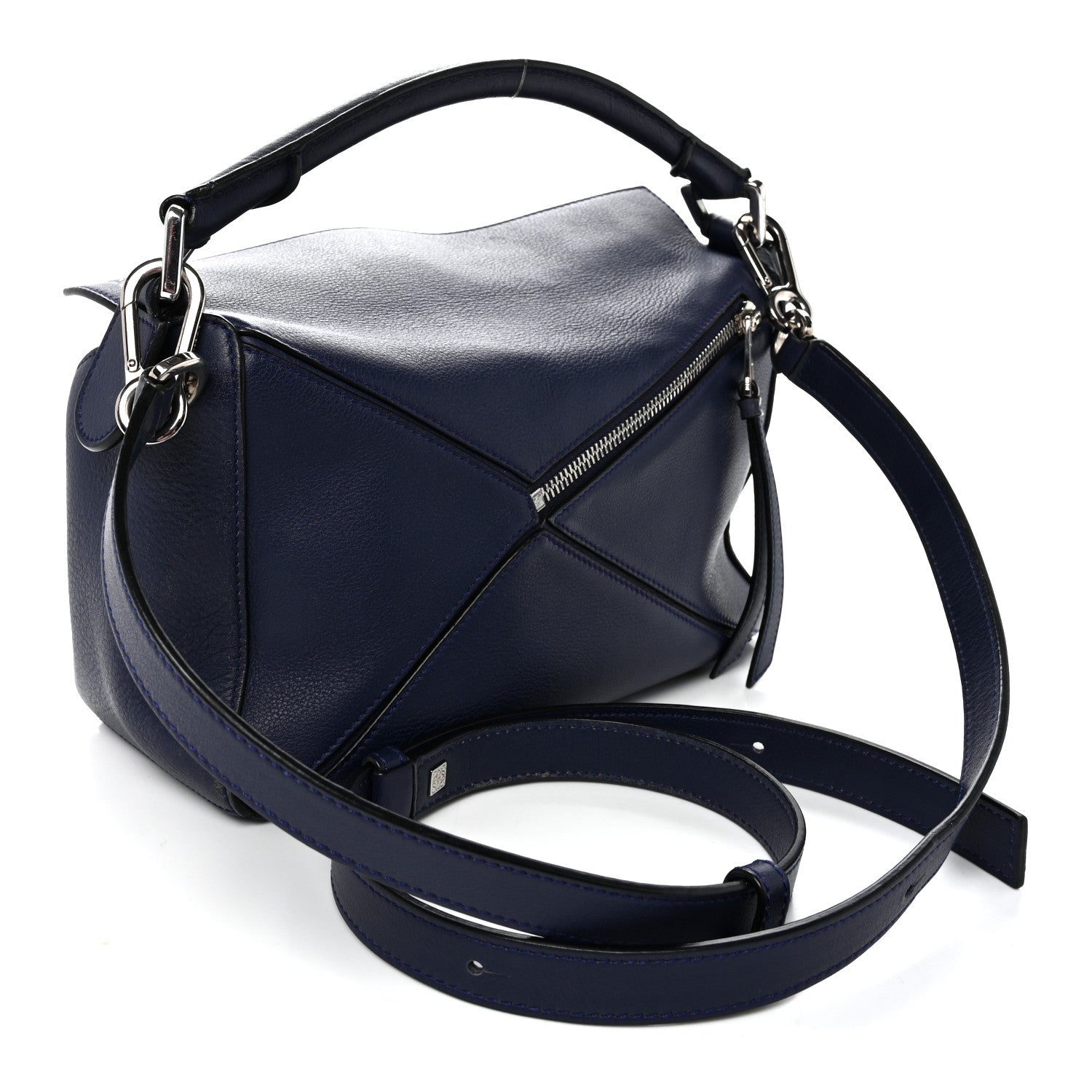 Calfskin Small Puzzle Bag Marine