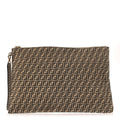 Suede Vitello Grace Micro FF Large Flat Pouch Nude Spring Maya