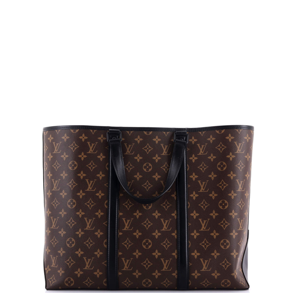 Louis Vuitton Weekend Tote Macassar Monogram Canvas GM