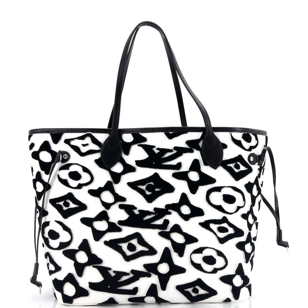 Louis Vuitton Neverfull NM Tote Limited Edition Urs Fischer Tufted Monogram Canvas MM