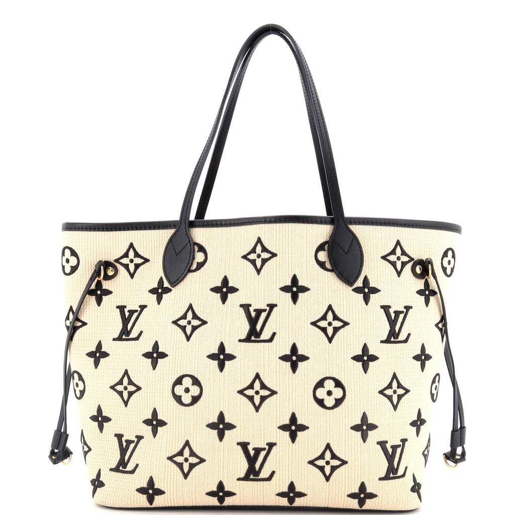 Louis Vuitton Neverfull NM Tote By The Pool Monogram Raffia MM