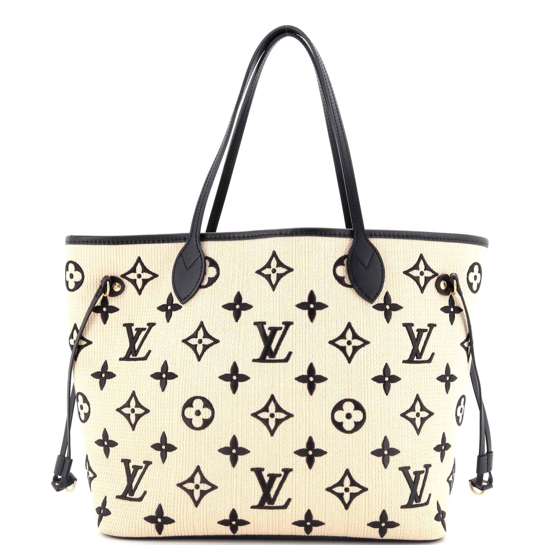 Louis Vuitton Neverfull NM Tote By The Pool Monogram Raffia MM