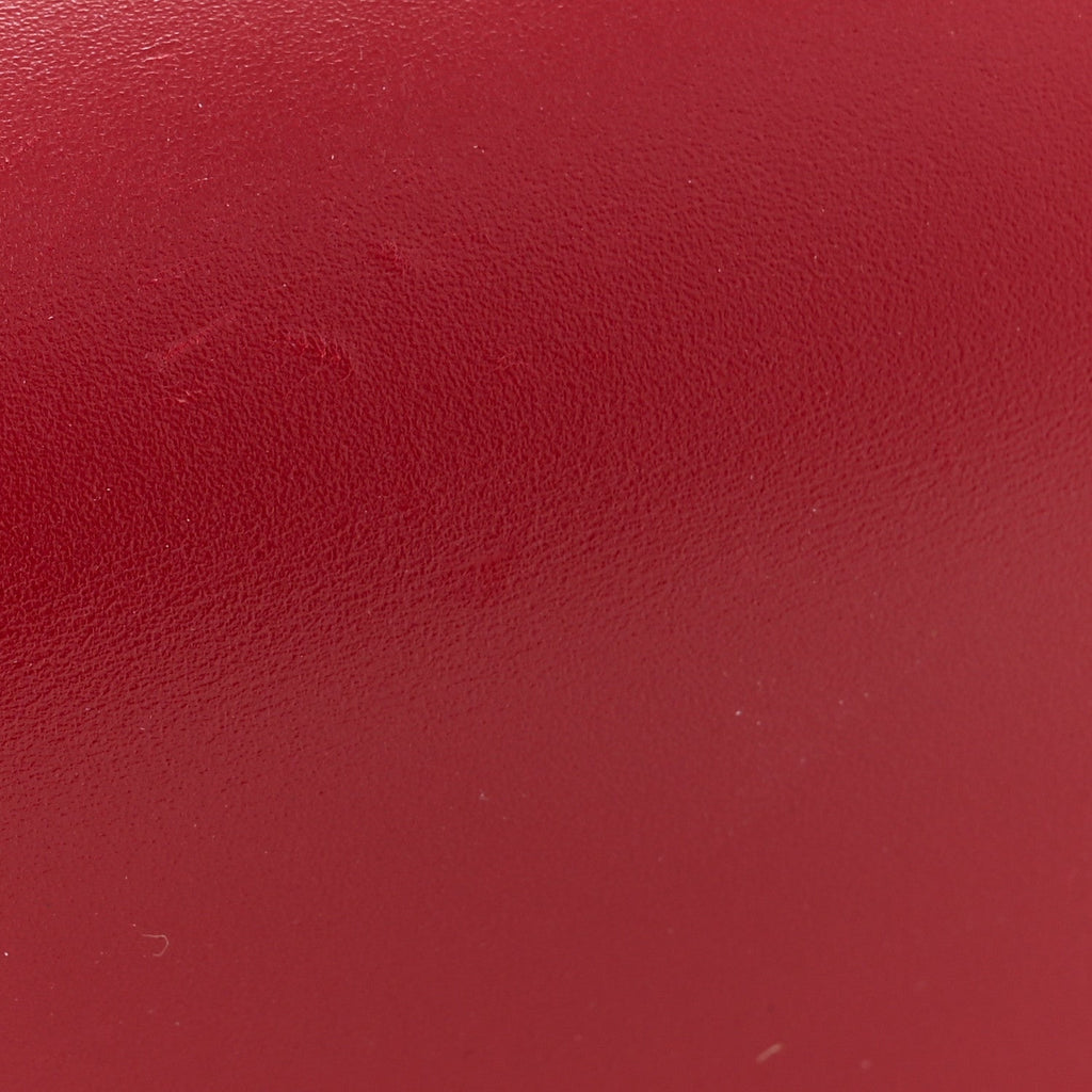 Box Calfskin Small Classic Box Flap Bag Red