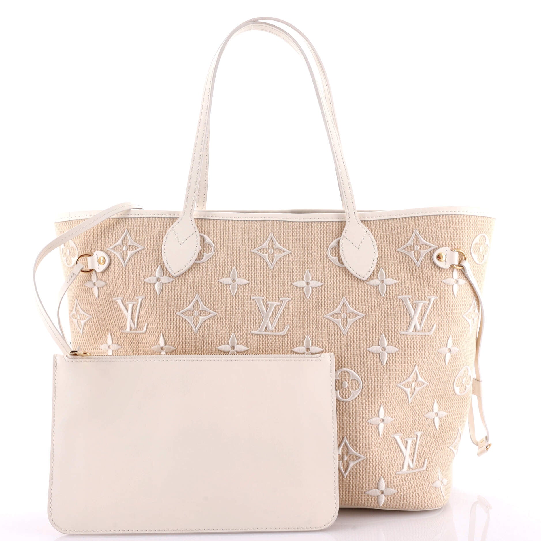 Louis Vuitton Neverfull NM Tote Monogram Giant Embroidered Cotton MM