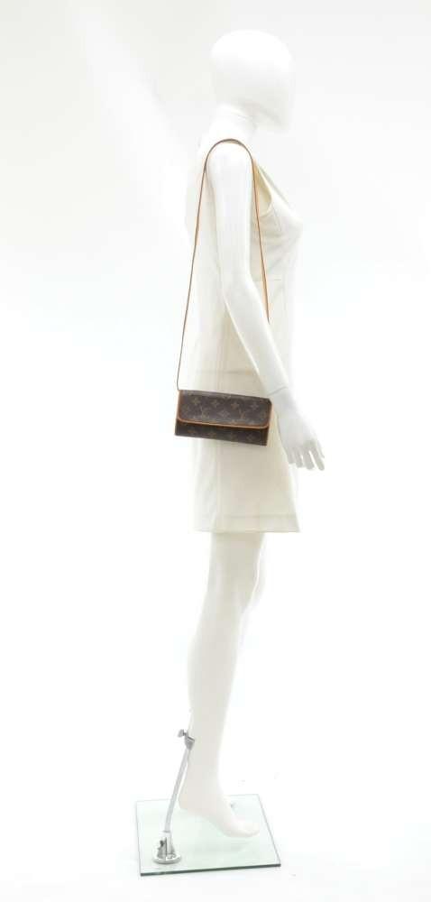 Louis Vuitto Pochette Twin PM Monogram Canvas Shoulder Bag