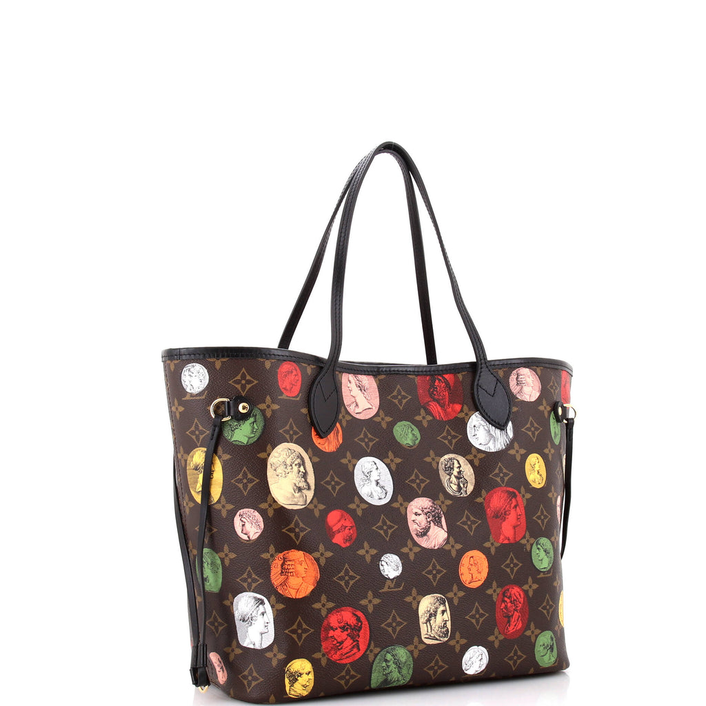 Louis Vuitton Neverfull NM Tote Limited Edition Fornasetti Cameo Monogram Canvas MM