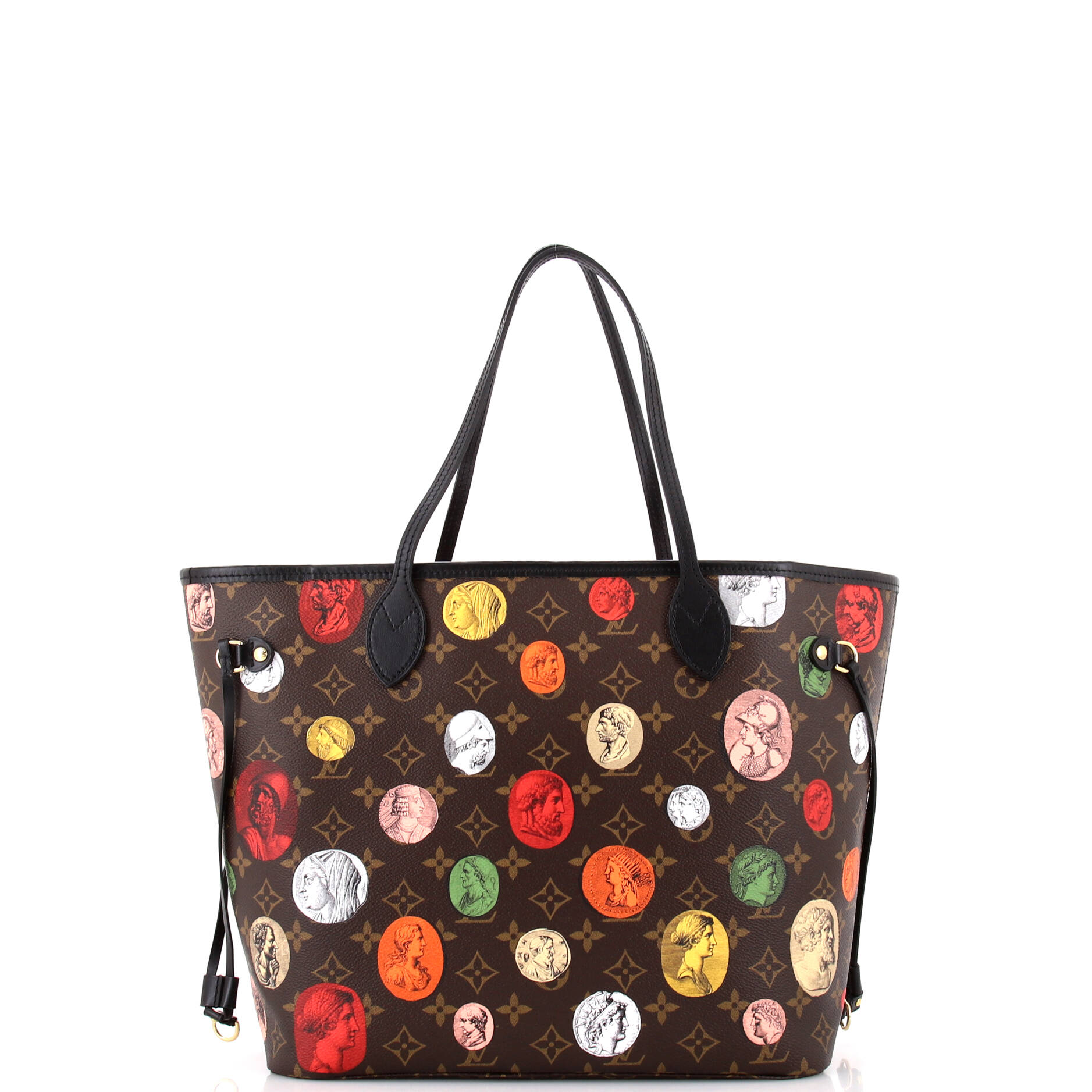 Louis Vuitton Neverfull NM Tote Limited Edition Fornasetti Cameo Monogram Canvas MM