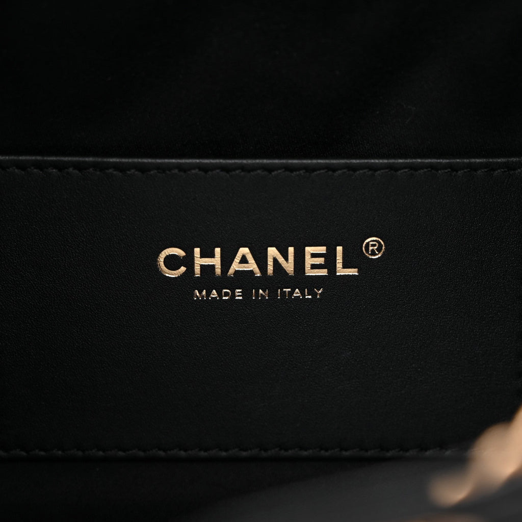 Caviar Quilted Mini Chanel 25 Handbag Black Black