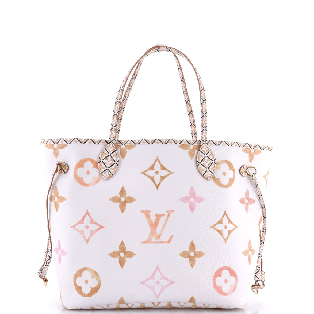 Louis Vuitton Neverfull NM Tote By The Pool Monogram Watercolor Giant MM