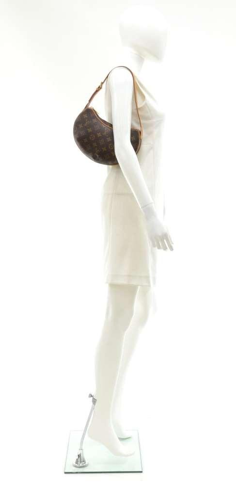 Louis Vuitto Pochette Croissant Monogram Canvas Shoulder Handbag