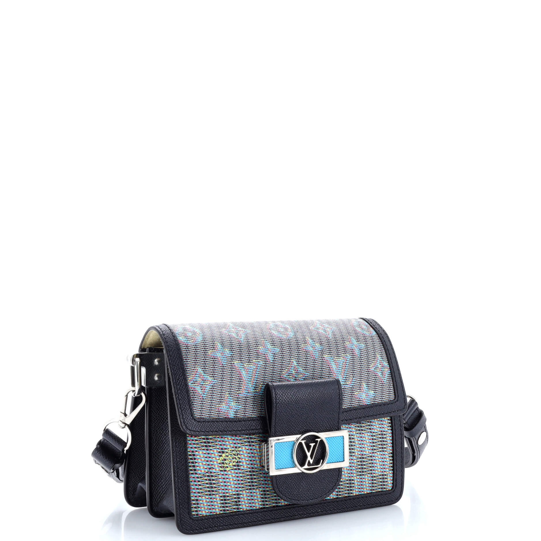 Louis Vuitton Dauphine Shoulder Bag Damier Monogram LV Pop Canvas Mini