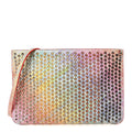 Metallic Suede Unicorn Studded Loubiclutch Multicolor