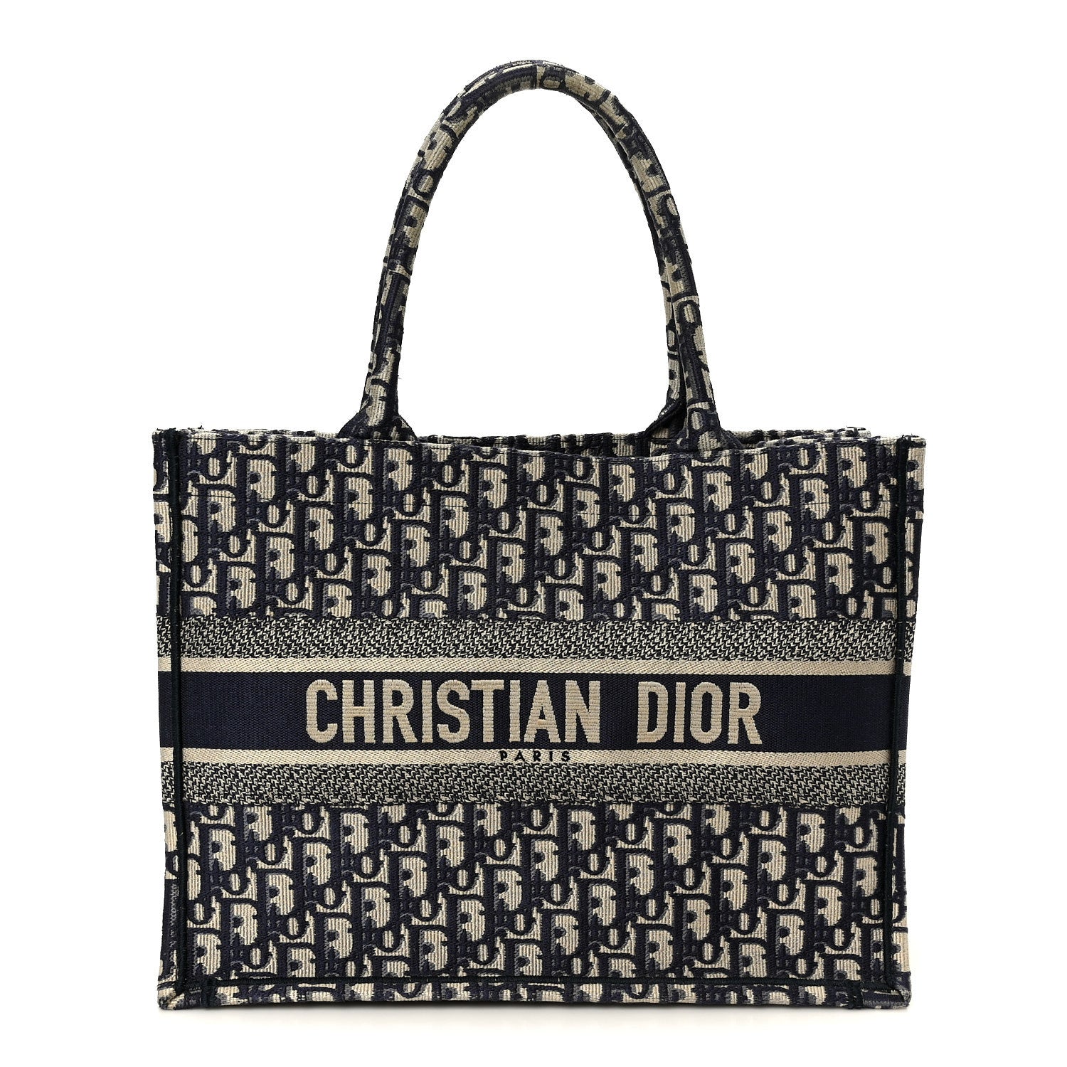 Oblique Medium Book Tote Blue Multicolor
