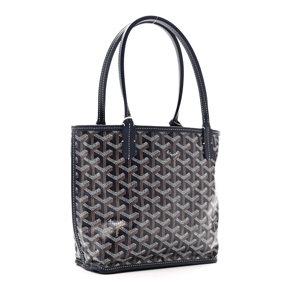 Goyardine Reversible Mini Anjou Navy