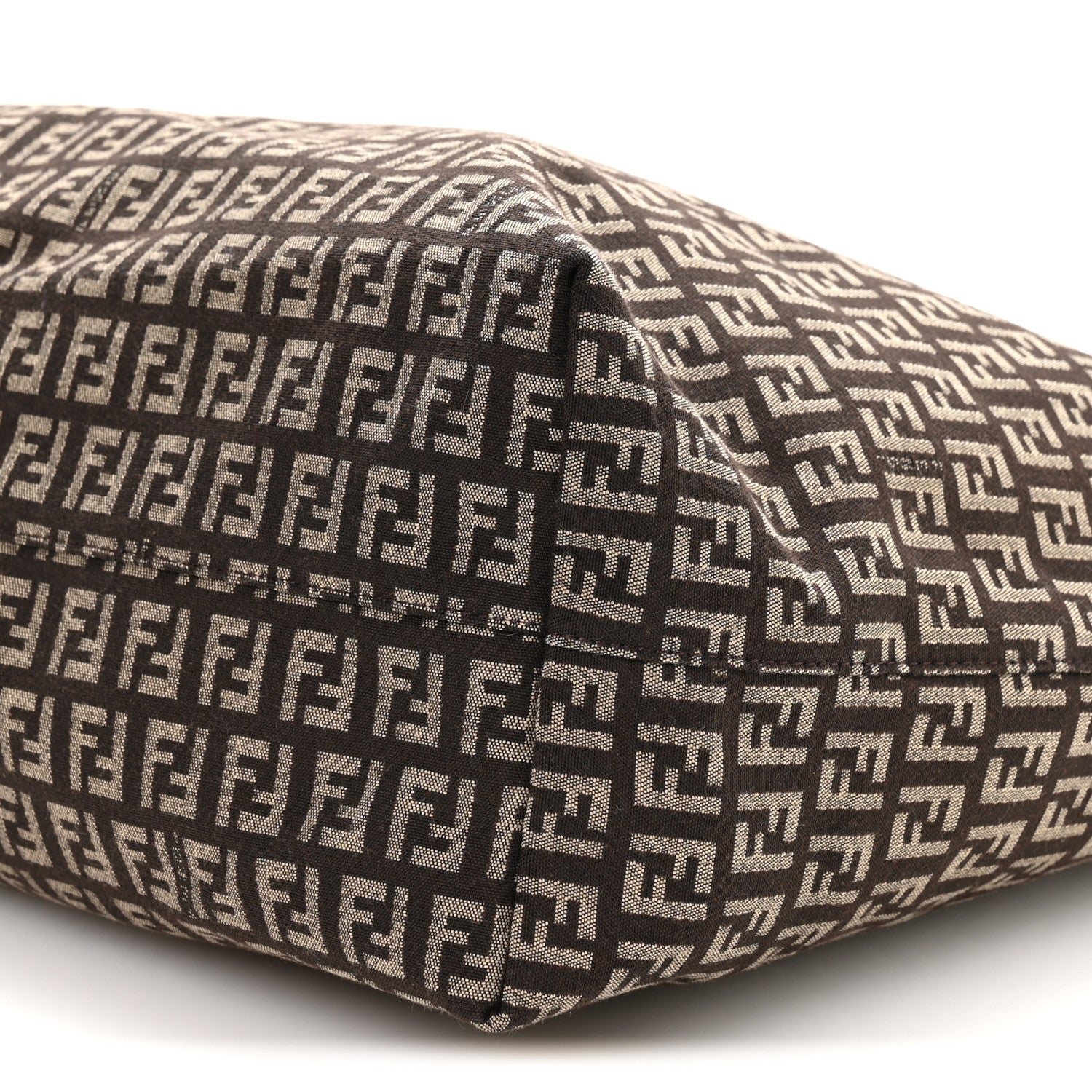 Zucchino Vitello Roll Tote  Testa di Moro Beige