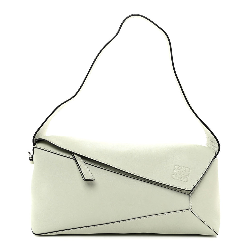Calfskin Puzzle Hobo Light Celadon