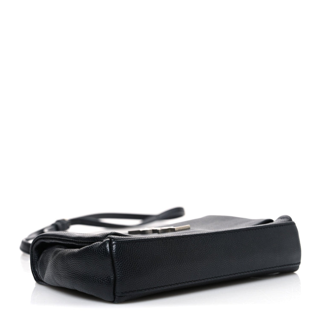 Grain De Poudre Monogram Toy West Hollywood Fold-Over Bag Black