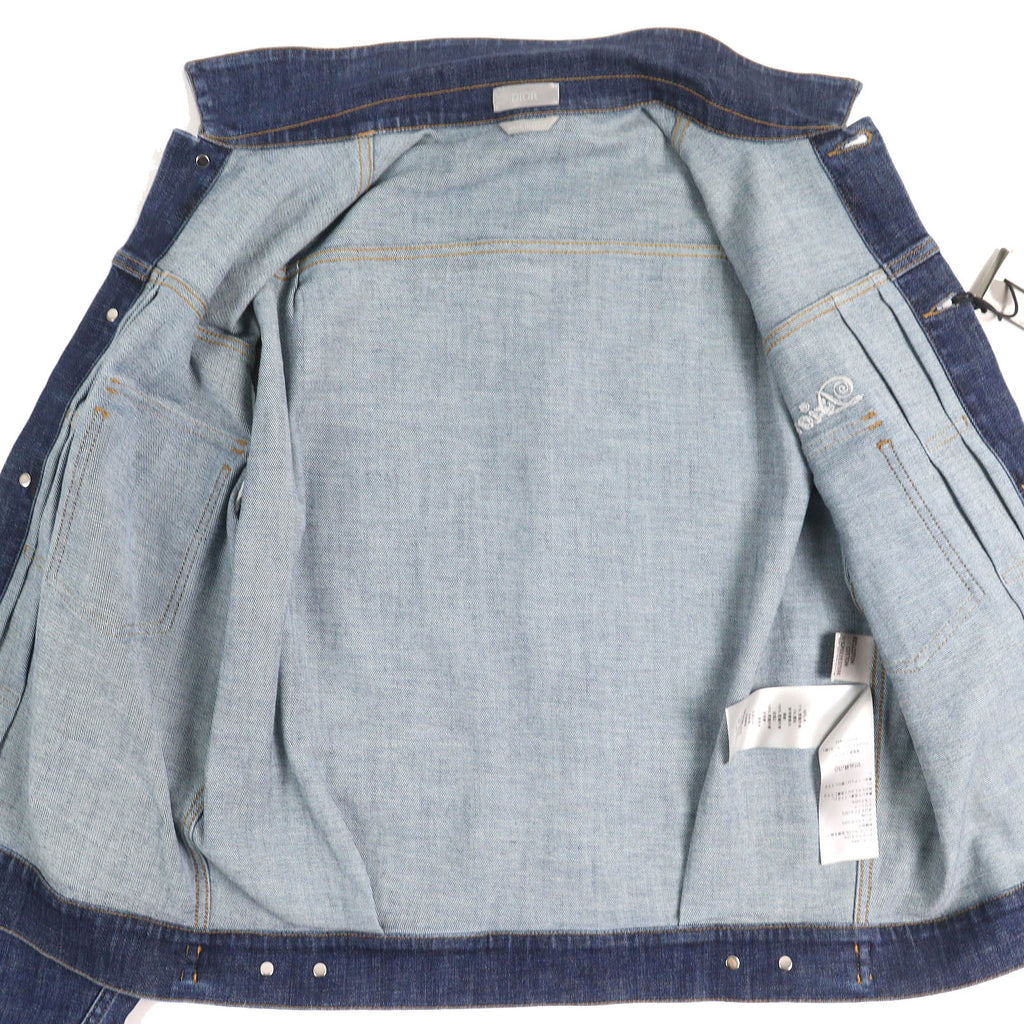 Dior×Kenny Scharf Playing Cards Cotton Polyester Denim Jacket