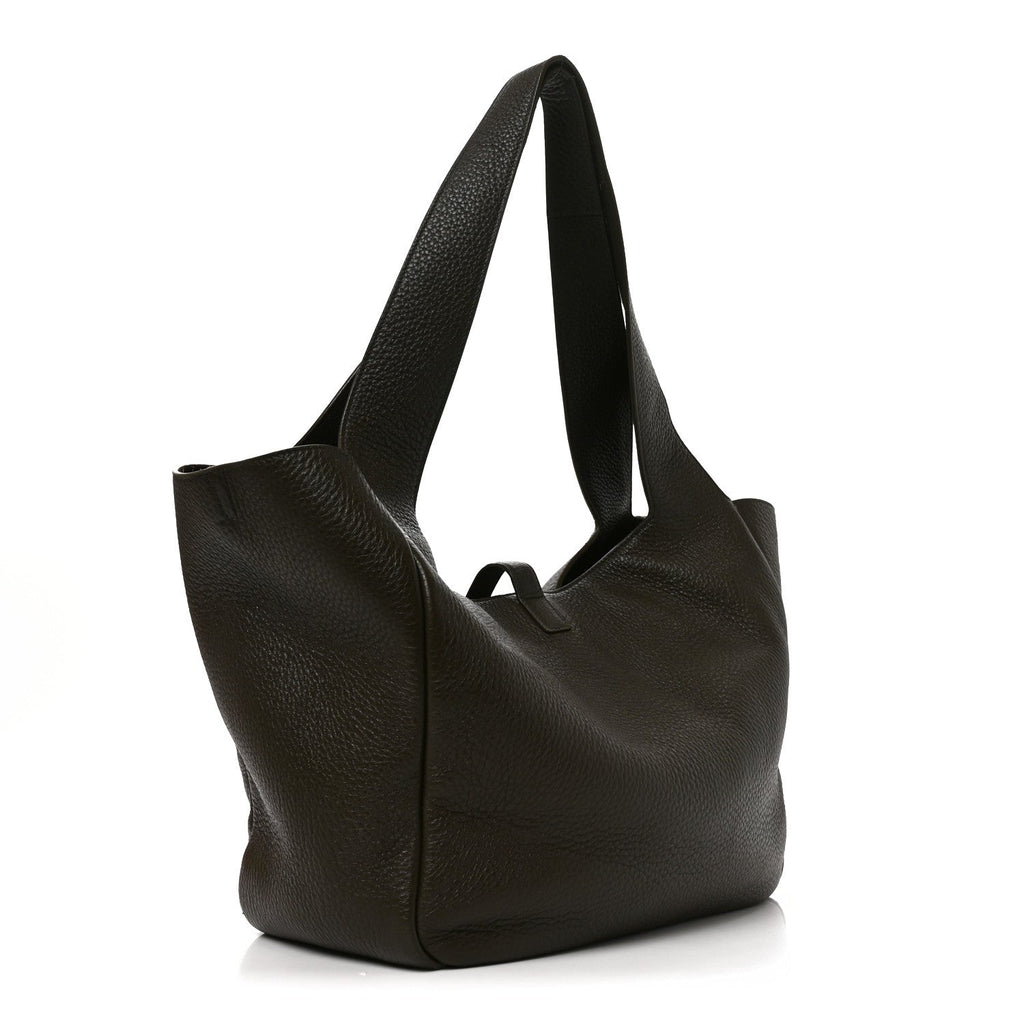 Grained Deerskin Bea Tote Light Musk