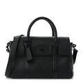 Natural Grain Small Bayswater Satchel Black